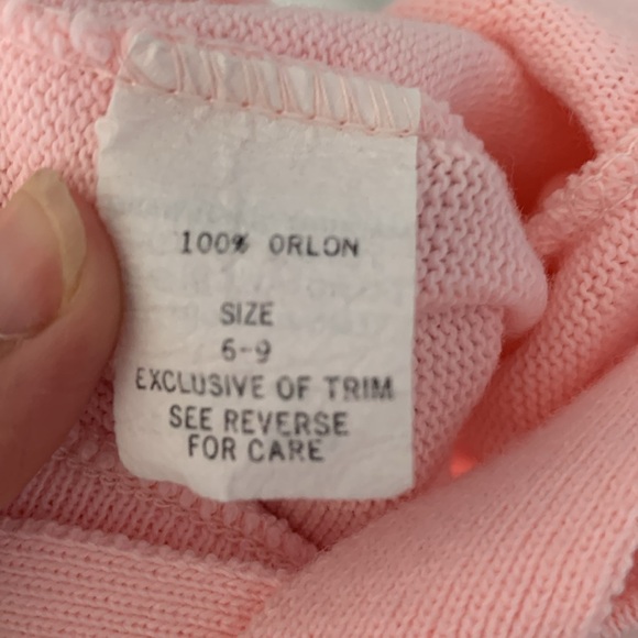 Pink footed baby overalls One Piece romper playsuit size 6-9 months embroidered - Picture 3 of 5